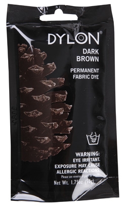 Dylon Permanent Fabric Dye 3.5oz-Dark Brown 